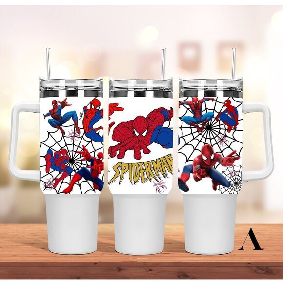 Disney MARVEL Spider men 40 oz Tumbler 40oz Water bottle Mug with straw Birthday - Picture 8 of 8